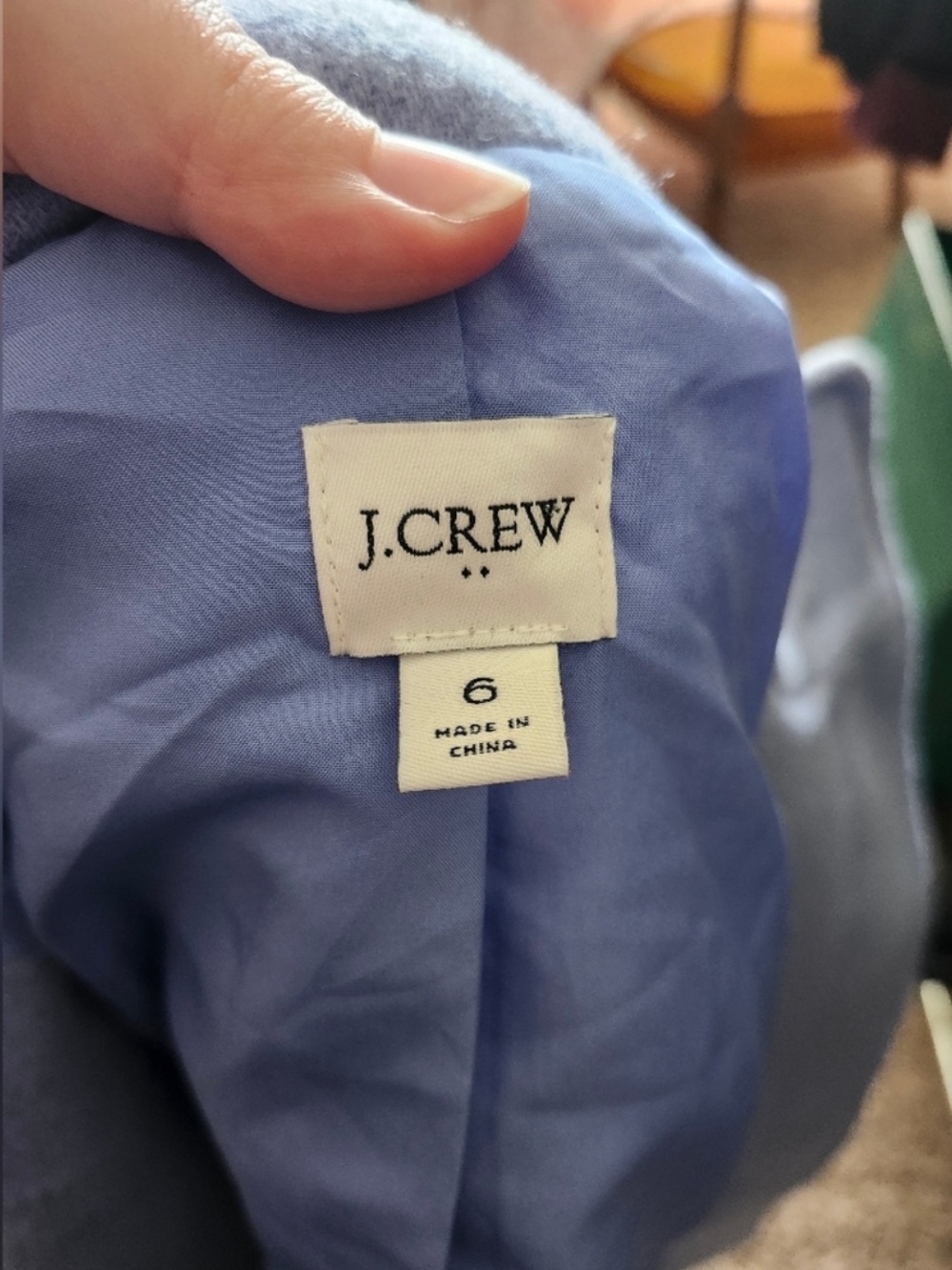 J. Crew Sky Blue Pea Coat 6 - Picture 3 of 7